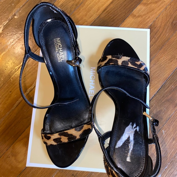 Leopard print patent leather mid print haircalf - Picture 3 of 7